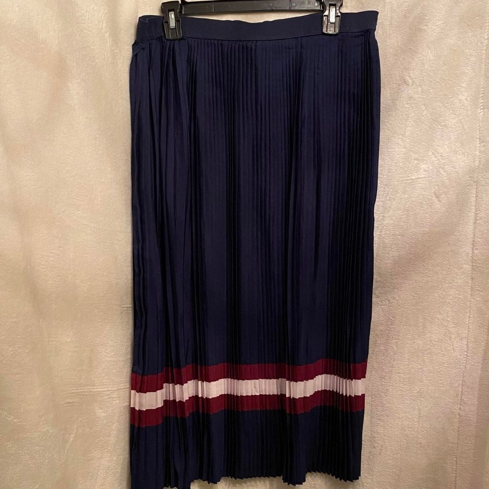 NWT Dip Blue Pleated Skirt Size XL